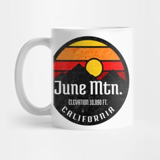 Skiing June Mountain California Ski Snowboarding Mug